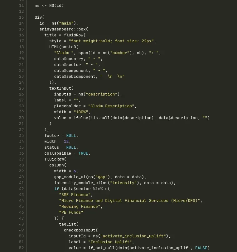 The same code after cleanup