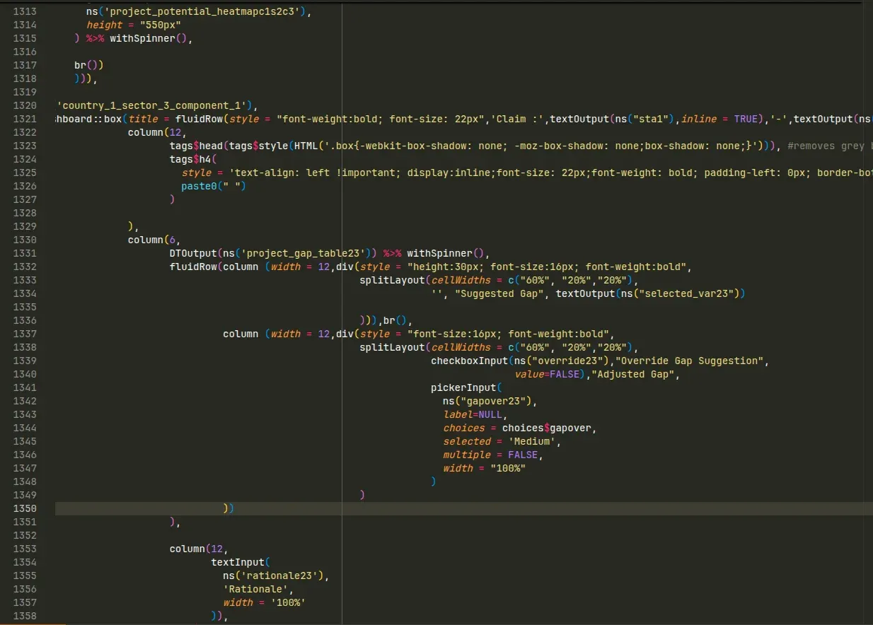 Excerpt from the 39,043-line file