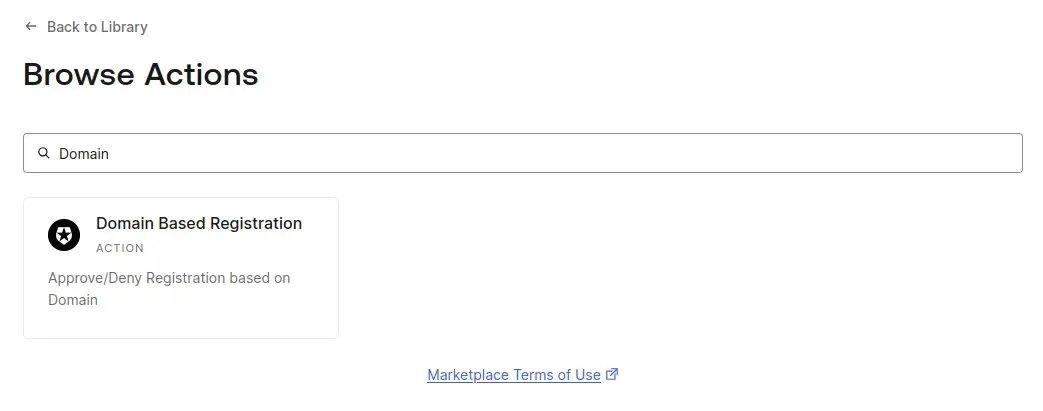 Domain Based Registration