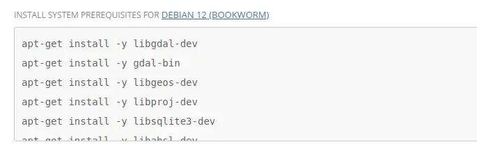 System dependencies for sf