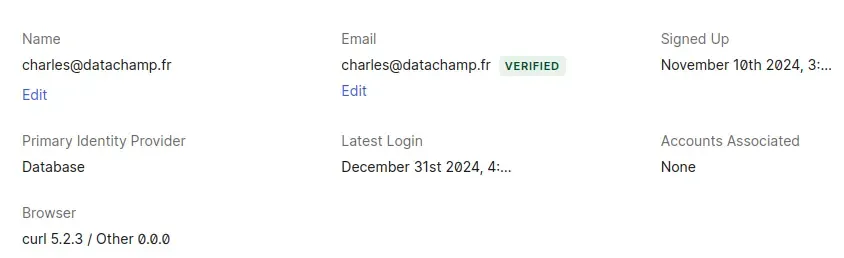 Track if email is verified