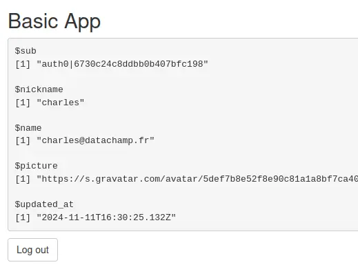 Auth0 User Info