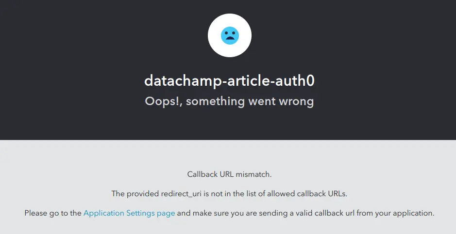 Callback URL mismatch