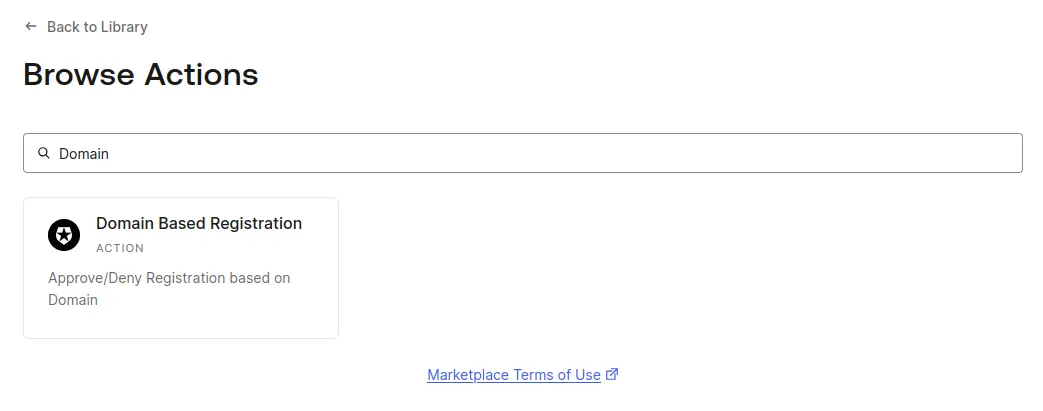 Domain Based Registration