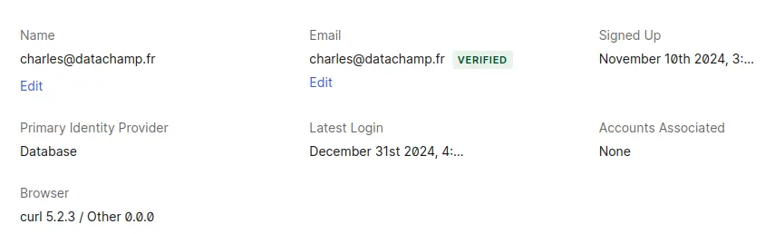 Track if email is verified