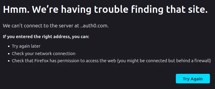 Trouble finding that site