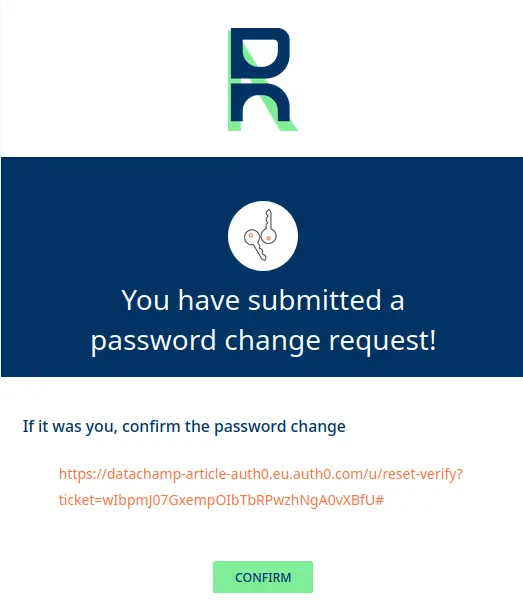 Updated email in Auth0