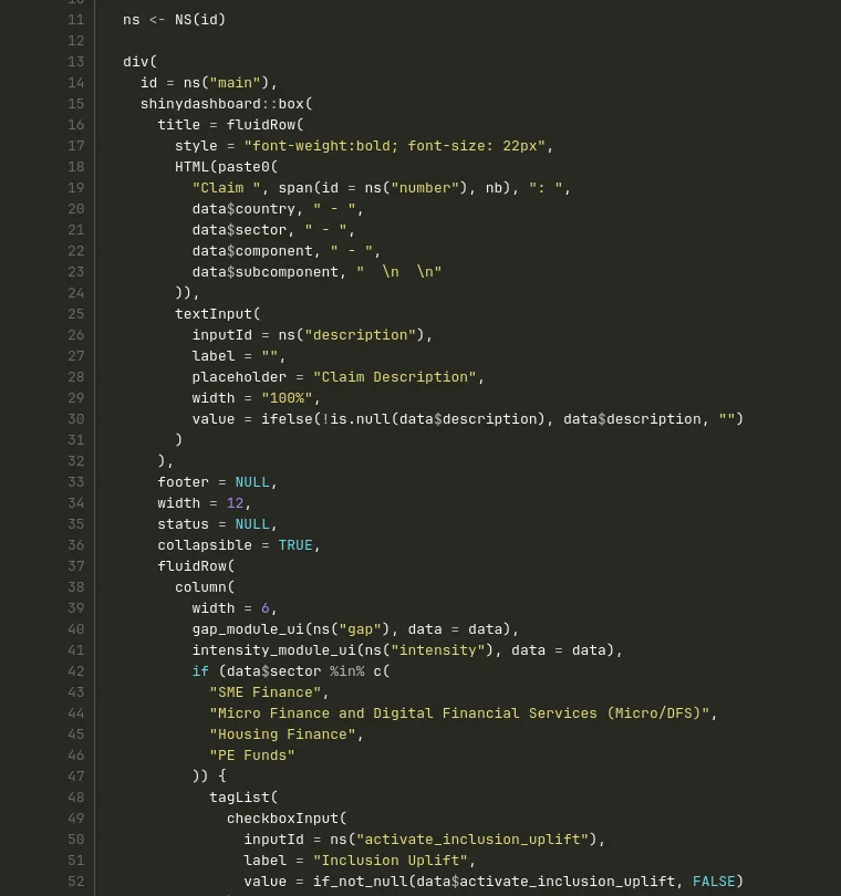 The same code after cleanup
