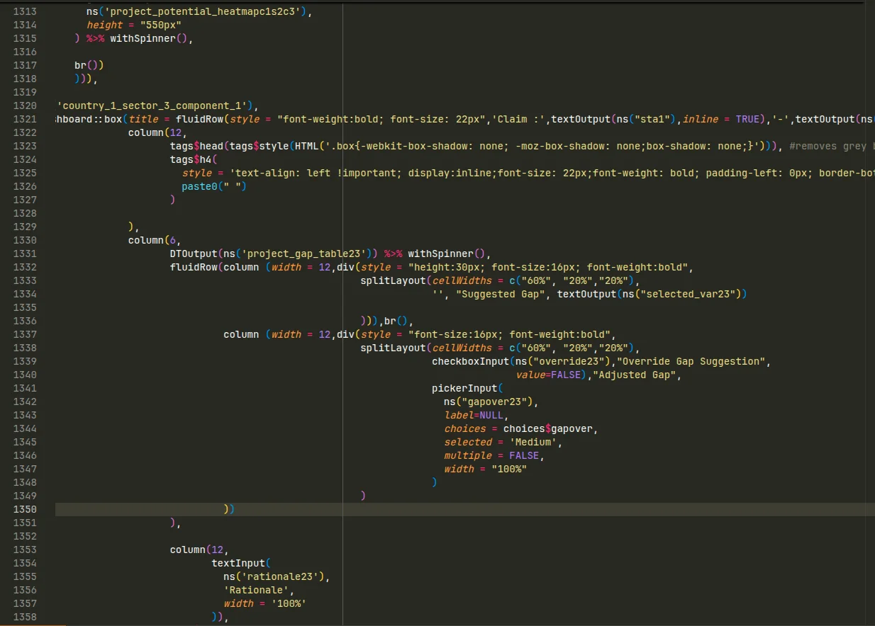 Excerpt from the 39,043-line file
