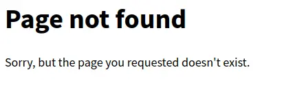 Page not found